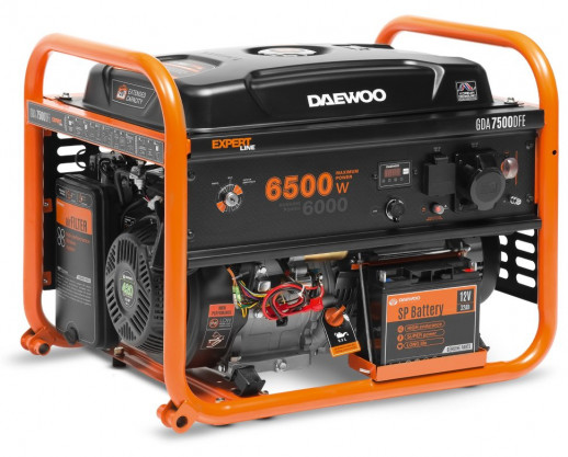 Бензогенератор двухтопливный Daewoo GDA 7500DFE