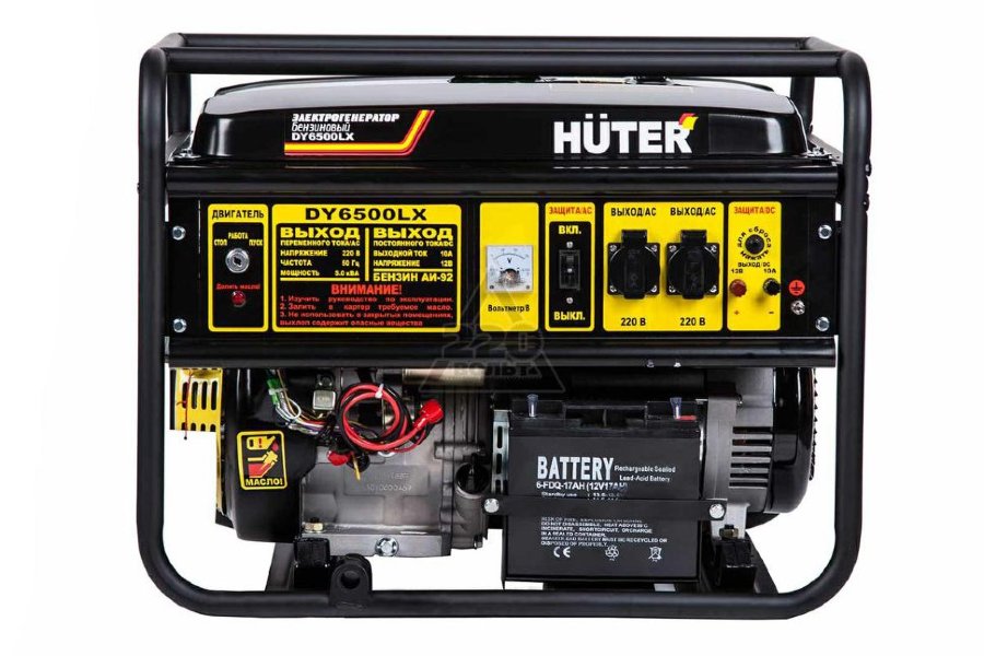 Бензиновый генератор huter dy6500lx