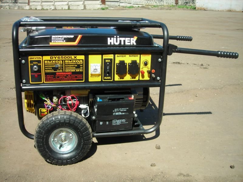 Бензиновый генератор huter dy6500lx