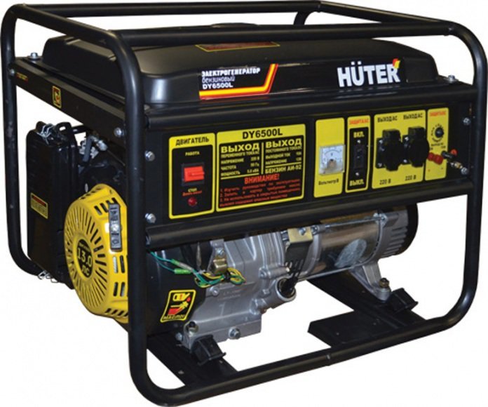 Бензиновый генератор huter dy6500lx