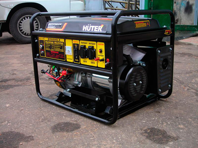 Бензиновый генератор huter dy6500lx